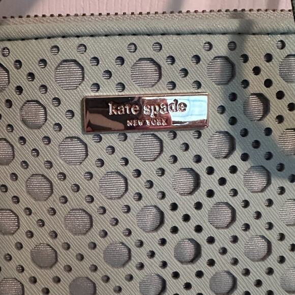 KATE SPADE Newbury Lane Caining Grace Blue Bag Rachelle Tote Cutouts - Picture 10 of 10